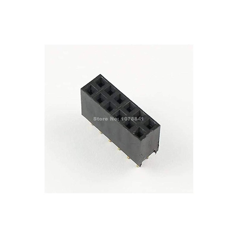 Bestol 2.54mm Double Row Female Long Pin 11mm Breakaway PCB Board Pin Header Socket Connector 2x6 20pcs - Image 5